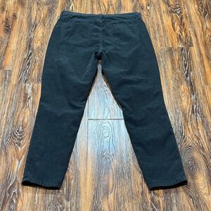 Gap Women's Dark Gray Corduroy Pants Size 8 29 Regular Straight Leg Stretch Jean